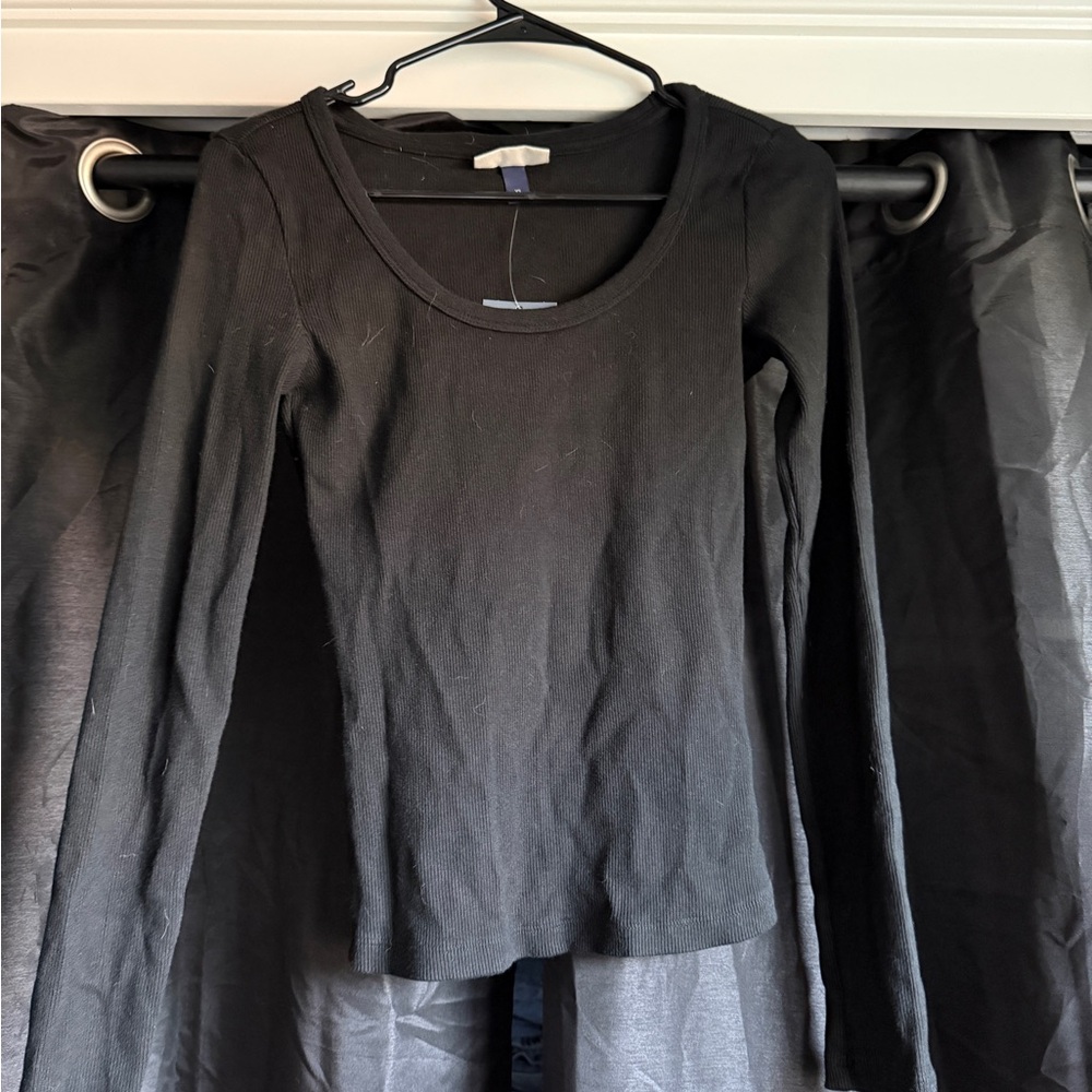 Universal Thread Classic Black Long Sleeve Top